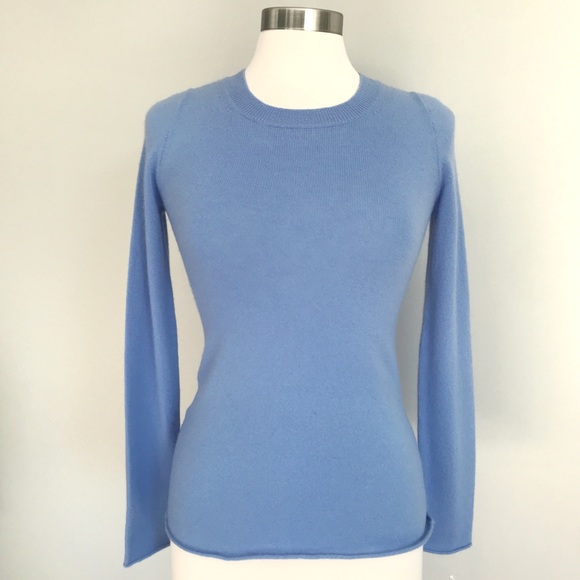 J. Crew Sweaters - J. Crew Periwinkle Cashmere Crew Neck Sweater